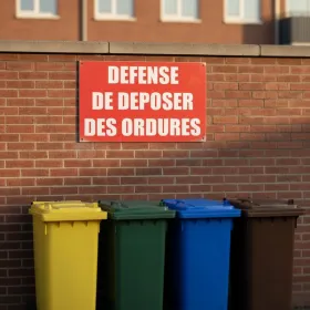 Panneau Défense de Déposer des Ordures PVC 300x200mm Extérieur