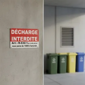 Panneau Décharge Interdite Amende 1500€ Code Pénal