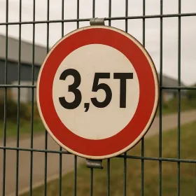 Panneau Interdit aux 3.5T alu classe 1 | Signalisation routière