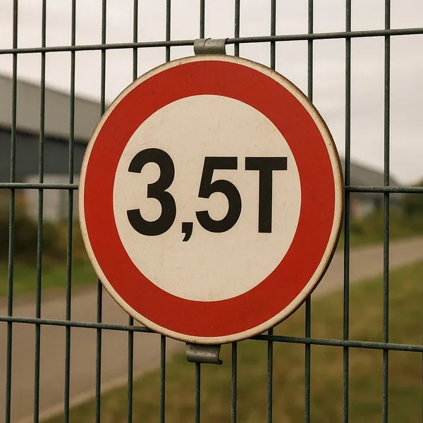Panneau Interdit aux 3.5T alu classe 1 | Signalisation routière
