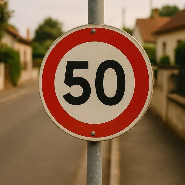 Panneau Limitation de vitesse à 50km/h – Panneau routier