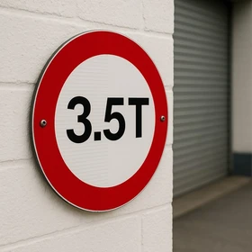 Panneau Interdit aux 3.5T alu classe 1 | Signalisation routière