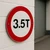 Panneau Interdit aux 3.5T alu classe 1 | Signalisation routière
