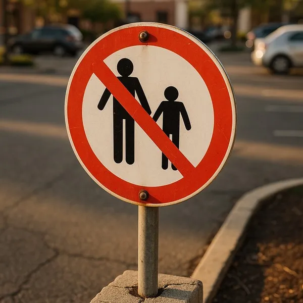 Panneau interdit pieton – Panneau routier