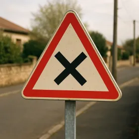 AB1 Priorité à droite – Panneau attention Danger