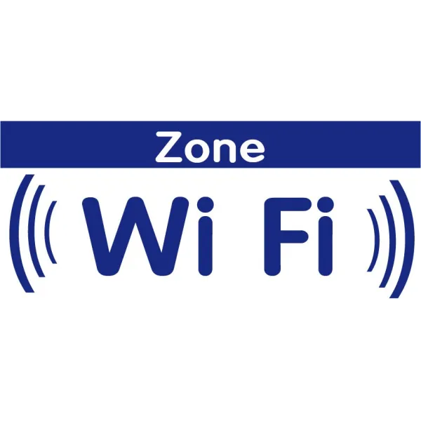 Adhésif WiFi-Panneau hôtel, restaurant, gîte-Panneaux Signalétiques