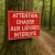 Panneau Attention chasse aux lièvres interdite – chasse interdite