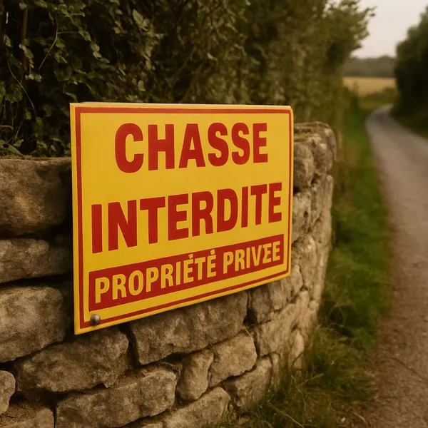 Panneau Chasse Interdite - Propriété Privée