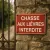 Panneau Chasse aux lièvres interdite – Panneau chasse interdite