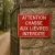 Panneau Attention chasse aux lièvres interdite – chasse interdite