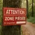 Panneau Attention zone piégée – Panneau chasse interdite