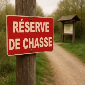 Panneau Chasse Gardée, Réserve, Interdite : Signalisation & Réglementation