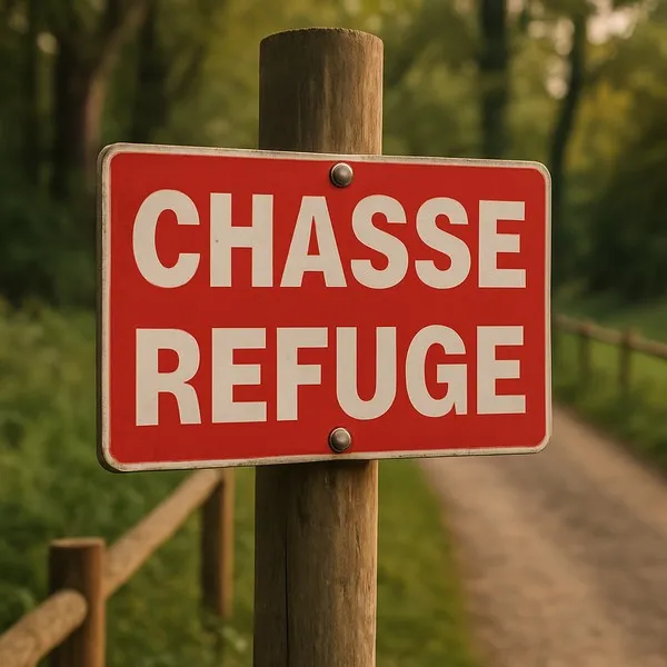 Panneau Chasse Refuge – Panneau chasse interdite