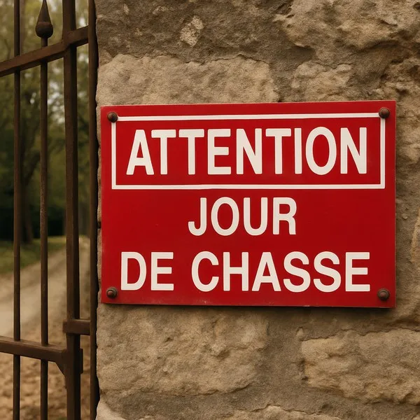 Panneau Attention jour de chasse – Panneau chasse interdite