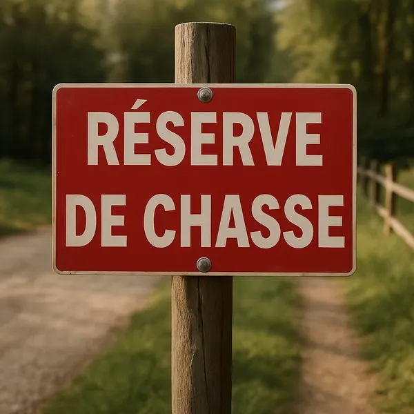 Panneau Chasse Gardée, Réserve, Interdite : Signalisation & Réglementation