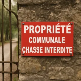 Panneau Propriété communale chasse interdite – Panneau chasse interdite