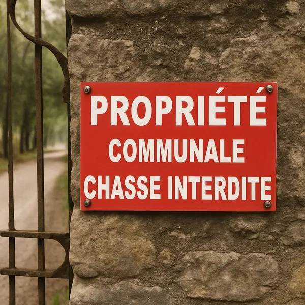 Panneau Propriété communale chasse interdite – Panneau chasse interdite