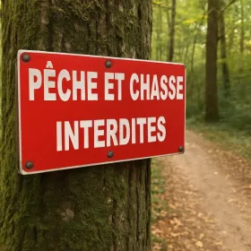 Panneau Pêche et chasse interdites – Panneau chasse interdite