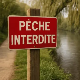 Panneau pêche interdites. 300x200mm – Panneau pêche interdite