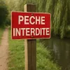 Panneau Interdiction de Pêcher - Signalétique Zone Interdite