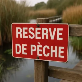 Panneau Réserve de pêche – Panneau pêche interdite