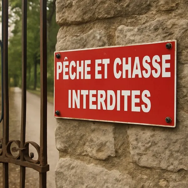 Panneau Pêche et chasse interdites – Panneau chasse interdite