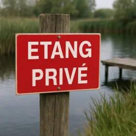 Panneau Etang privé – Panneau pêche interdite