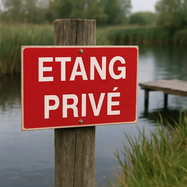 Panneau Etang privé – Panneau pêche interdite