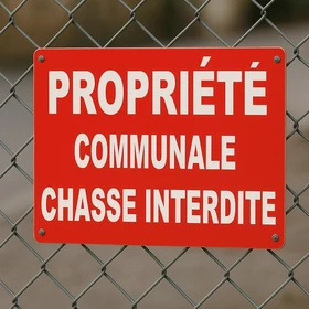 Panneau Propriété communale chasse interdite – Panneau chasse interdite
