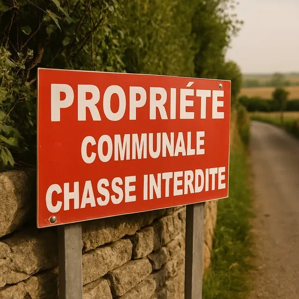 Panneau Propriété communale chasse interdite – Panneau chasse interdite