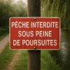 Panneau Pêche Interdite - Signalétique Réglementaire