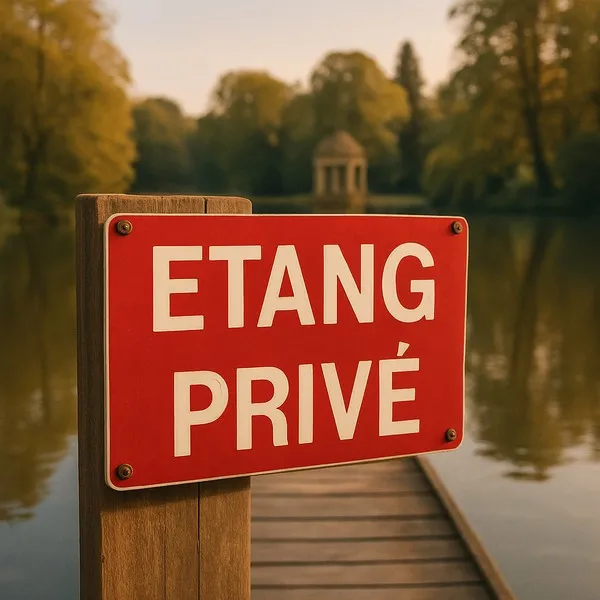 Panneau Etang privé – Panneau pêche interdite