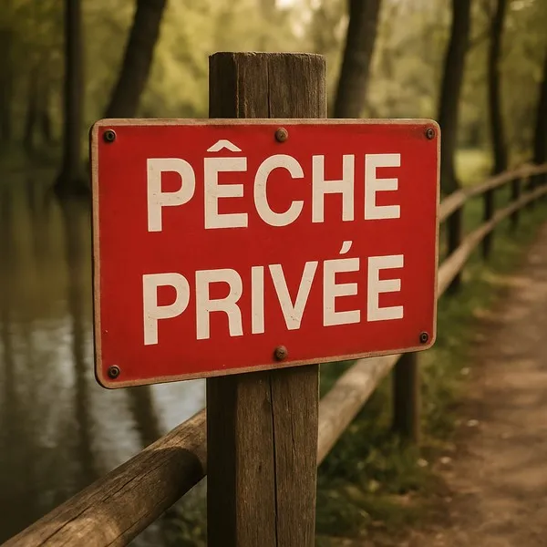 Panneau Pêche privée – Panneau pêche interdite