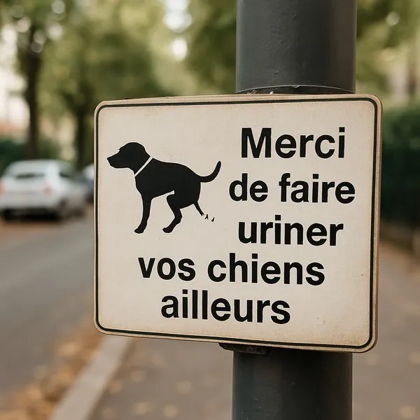 Panneau Interdiction Chiens Uriner Vitrine | Signalétique