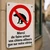 Panneau Interdiction Chiens Uriner Vitrine | Signalétique