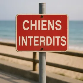 Panneau Chiens interdits – Panneau interdit aux chiens