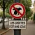 Panneau ramassage déjections canines obligatoire | Signalétique chien