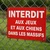 Panneau interdit jeux chiens massifs - Signalétique de sécurité