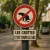 Panneau ramassage crottes de chien grand format