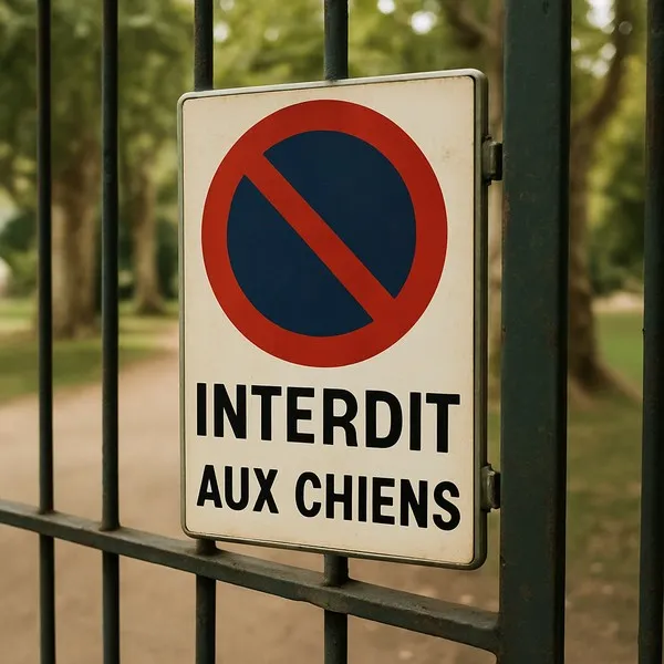 Panneau Interdit aux chiens – Panneau interdit aux chiens