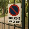 Panneau Interdit aux chiens – Panneau interdit aux chiens