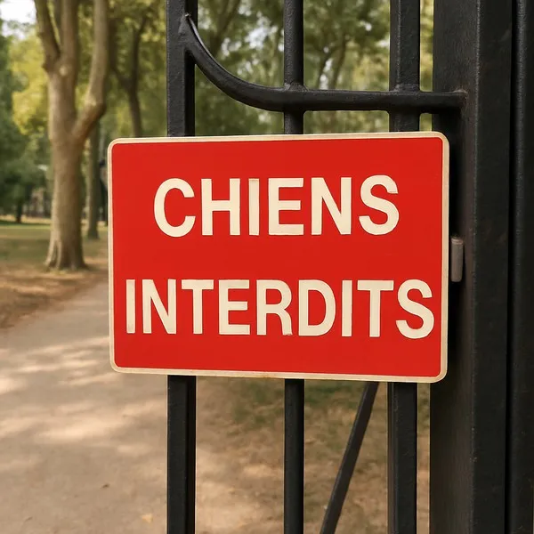 Panneau Chiens interdits – Panneau interdit aux chiens