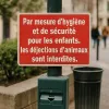 Panneau Interdiction Déjections Animales – Zone Propre