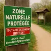 Panneau zone naturelle protégée – Panneau chasse interdite