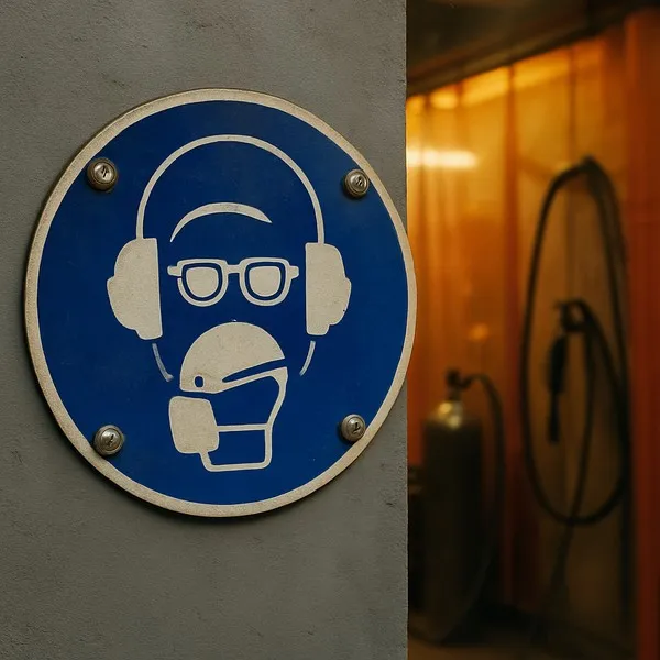 Adhésif EPI Protection Visage Obligatoire - Pictogramme Sécurité
