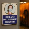 Panneau signalétique masque obligatoire - Conformité et sécurité