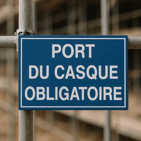 Panneau Port du casque obligatoire – Obligation