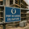 Panneau Port du casque obligatoire – Obligation