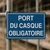 Panneau Port du casque obligatoire – Obligation