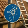 M018 – Harnais de sécurité obligatoire ∅ 20 cm – Pictogramme EPI